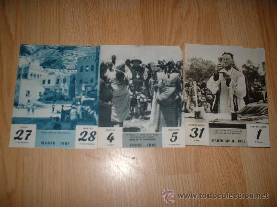 Coleccionismo calendarios: hojas de calendarios-3 - Foto 1