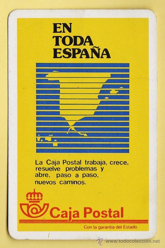 Collectionnisme Calendriers: calendario bolsillo - caja postal - en toda espa&ntilde;a - ed. h. fournier - a&ntilde;o 1987