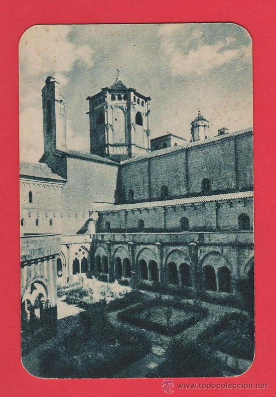 Coleccionismo Calendarios: calendario bolsillo - monasterio de poblet - TARRAGONA - pub. pasta blanca ebro - a&ntilde;o 1951