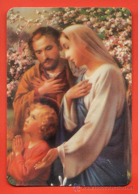 Coleccionismo Calendarios: calendario bolsillo - religioso - sagrada familia - sin publicidad en el dorso - a&ntilde;o 1995
