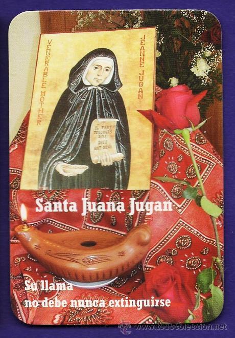 Coleccionismo Calendarios: calendario bolsillo - religioso - santa juana jugan - cong. hermanitas pobres - a&ntilde;o 2010