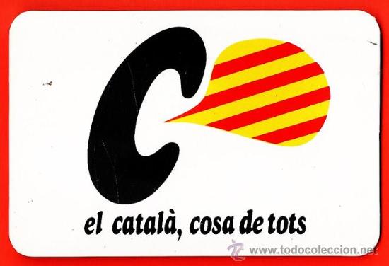 Coleccionismo Calendarios: calendario bolsillo - el catala es cosa de tots - normalitzacio linguistica - catalan - a&ntilde;o 1987