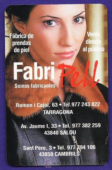 Sammeln von Kalendern: calendario bolsillo - fabripell - tarragona/ salou / cambrils - catalan - a&ntilde;o 2005