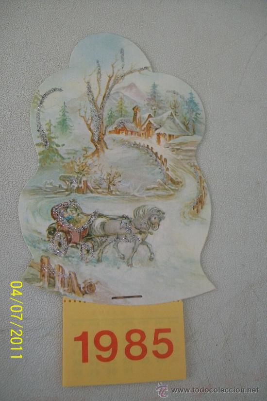 Collectables Calendars: PEQUE&Ntilde;O (16 X 8.5 CM.) CALENDARIO DEL A&Ntilde;O 1985