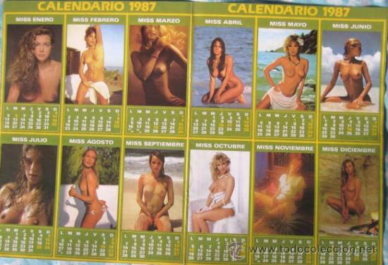 Coleccionismo Calendarios: CALENDARIO ALMANAQUE. REVISTA TOP- LESS. 1987. ENVIO GRATIS&iexcl;&iexcl;&iexcl;