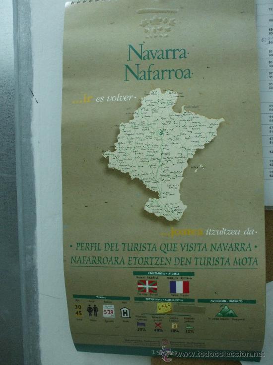 Coleccionismo calendarios: CALENDARIO PARED 1998 - NAVARRA / NAFARROA