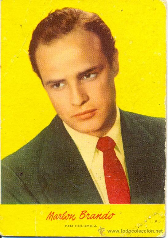 Coleccionismo Calendarios: Calendario Marlon Brando a&ntilde;o 1957. Publicidad de Cordoba