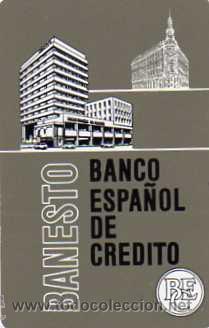 Colecionismo Calend&aacute;rios: Calendario Fournier. A&ntilde;o 1980. Banco Espa&ntilde;ol de Credito.