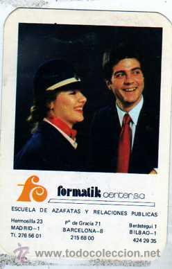 Sammeln von Kalendern: Calendario 1982.  Formalik. Centersa. Escuela de azafatas.