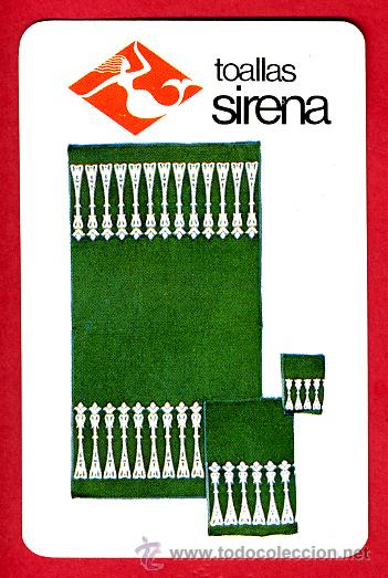 Collectionnisme Calendriers: CALENDARIO FOURNIER, PUBLICIDAD TOALLAS SIRENA HORIZONTAL , 1970 ,ORIGINAL , CAL4650