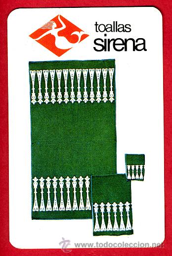 Coleccionismo Calendarios: CALENDARIO FOURNIER, PUBLICIDAD TOALLAS SIRENA , 1970 HORIZONTAL ,ORIGINAL , CAL4698