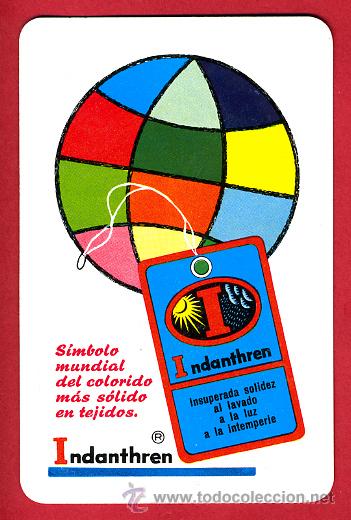 Coleccionismo Calendarios: CALENDARIO FOURNIER, PUBLICIDAD INDANTHRE , 1965 ,ORIGINAL , CAL4721
