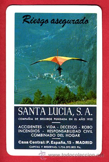 Coleccionismo Calendarios: CALENDARIO FOURNIER, PUBLICIDAD SANTA LUCIA , 1980 HORIZONTAL ,ORIGINAL , CAL4734