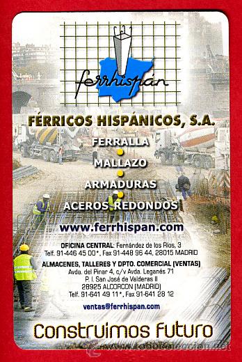 Coleccionismo Calendarios: CALENDARIO FOURNIER, PUBLICIDAD FERRICOS HISPANICOS  , 2006 ,ORIGINAL , CAL4867
