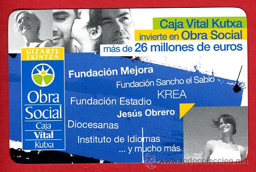 Collectables Calendars: CALENDARIO FOURNIER, PUBLICIDAD CAJA VITAL , 2009 ,ORIGINAL , CAL4908