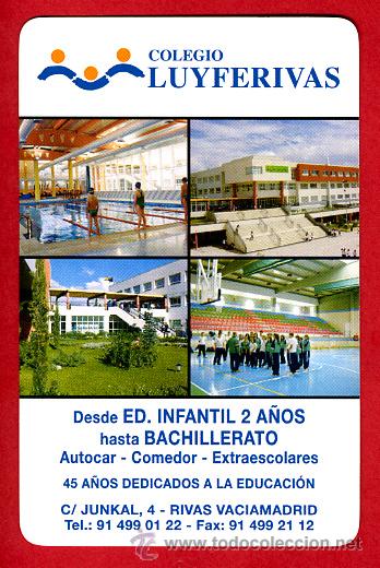 Collectables Calendars: CALENDARIO FOURNIER, PUBLICIDAD  COLEGIO LUYFERIVAS  , 2009 ,ORIGINAL , CAL4955