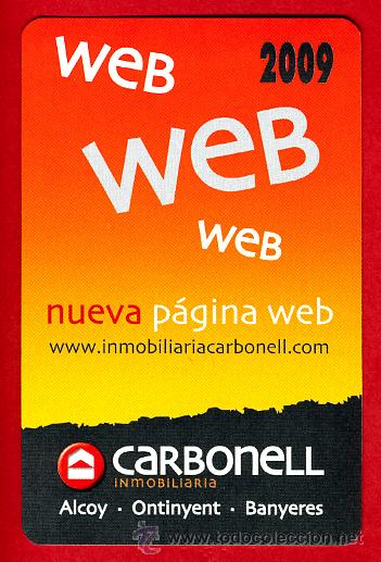 Collectables Calendars: CALENDARIO FOURNIER, PUBLICIDAD  WEB CARBONELL  , 2009 ,ORIGINAL , CAL4956
