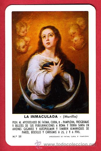 Coleccionismo Calendarios: CALENDARIO FOURNIER, PUBLICIDAD  LA IMACULADA MURILLO  , 1975 ,ORIGINAL , CAL4964