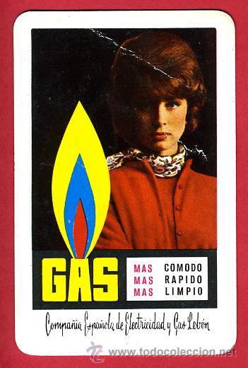 Coleccionismo Calendarios: CALENDARIO FOURNIER, PUBLICIDAD, UTILICE GAS LEBON , 1964 , ORIGINAL ,CAL5031