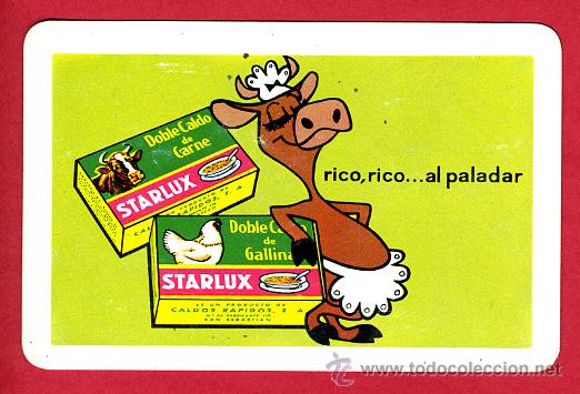 Coleccionismo Calendarios: CALENDARIO FOURNIER, PUBLICIDAD, CALDOS STARLUX  , 1966 , ORIGINAL ,CAL5044