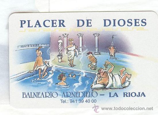 Coleccionismo calendarios: Fournier Balneario Arnedillo 1999