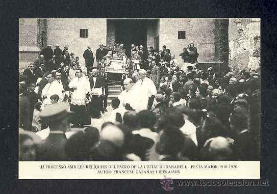 Coleccionismo Calendarios: Calendario Imatges del Sabadell antic del 1998: Process&oacute; amb reliquies Festa Major 1910/20 (num.35)