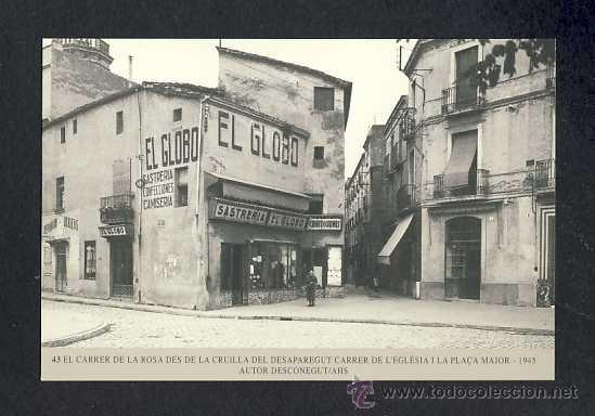 Coleccionismo calendarios: Calendario Imatges del Sabadell antic del 1999: Carrer de la Rosa al 1945 (num.43)