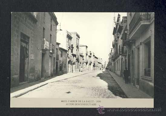 Coleccionismo calendarios: Calendario Imatges del Sabadell antic del 1999: El carrer de La Salut el 1950 (num.44)