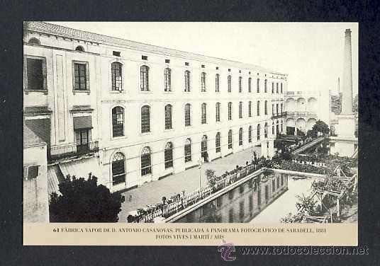 Coleccionismo calendarios: Calendario Imatges del Sabadell antic del 2001: Fabrica Vapor Antoni Casanovas 1881 (num.61)