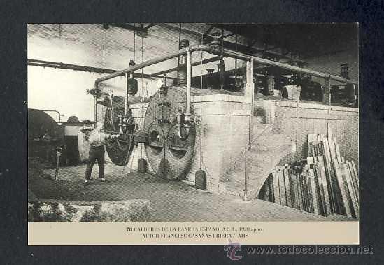 Coleccionismo Calendarios: Calendario Imatges del Sabadell antic del 2002: Calderes de La Lanera Espa&ntilde;ola, 1920 (num.78)