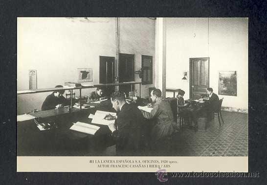 Coleccionismo calendarios: Calendario Imatges del Sabadell antic del 2002: La Lanera Espa&ntilde;ola, oficines, 1920 (num.81)