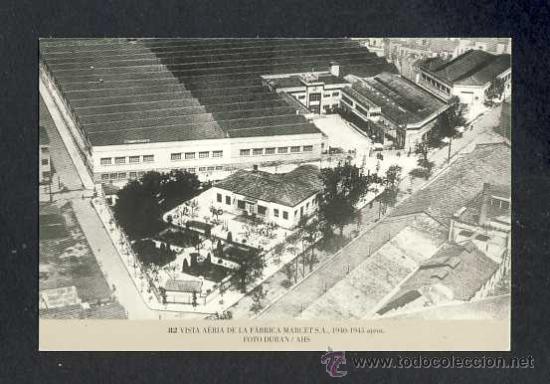 Coleccionismo calendarios: Calendario Imatges del Sabadell antic del 2002: Vista a&egrave;ria de la Fabrica Marcet (num.82)