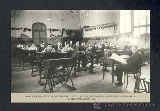 Coleccionismo Calendarios: Calendario Imatges del Sabadell antic del 2003: Aula dibuix Escola Industrial, 1925 (num.94)