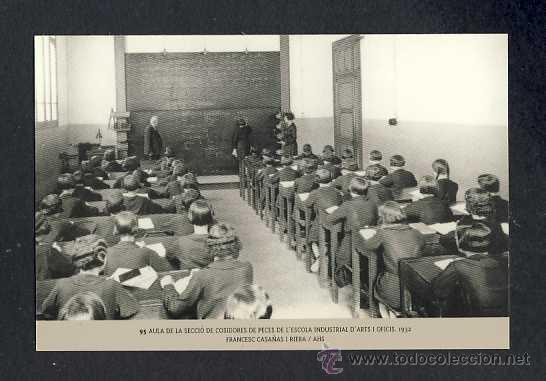 Coleccionismo calendarios: Calendario Imatges del Sabadell antic del 2003: Aula cosidores Escola Industrial, 1932 (num.95)