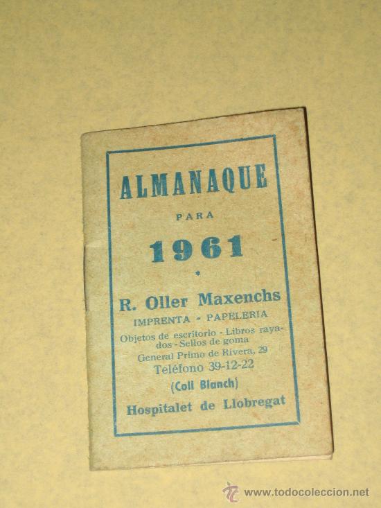 Coleccionismo Calendarios: ALMANAQUE 1961 - ED. SANCHEZ RODRIGO (CACERES)
