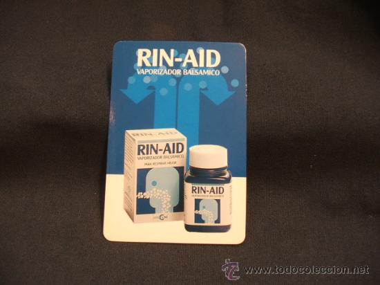 Sammeln von Kalendern: CALENDARIO DE BOLSILLO - RIN-AID - VAPORIZADOR BALSAMICO - 1994  -