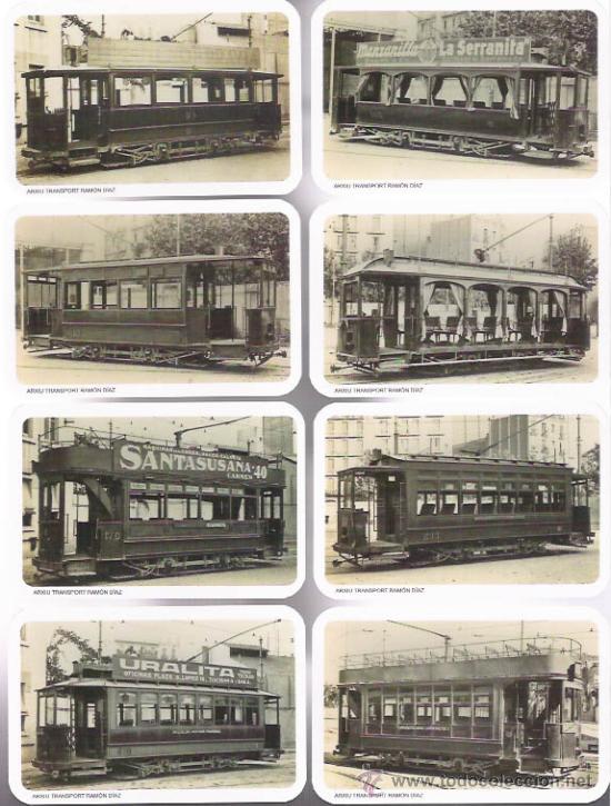 Coleccionismo Calendarios: SERIE DE 8 CALENDARIOS DE TRANSPORTES DE BARCELONA 1, DEL A&Ntilde;O 2012, TRANVIAS ANTIGUOS.