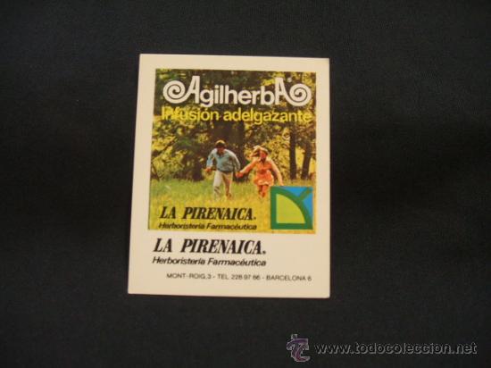 Coleccionismo calendarios: CALENDARIO DE BOLSILLO - AGILHERBA - INFUSION ADELGAZANTE - 1980 -