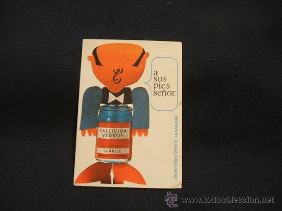 Collectables Calendars: CALENDARIO DE BOLSILLO - CALLICIDA VERKOS - A SUS PIES SE&Ntilde;OR - 1967 -