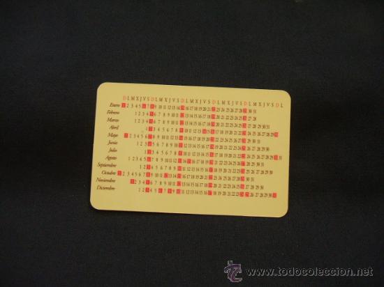 Coleccionismo calendarios: CALENDARIO DE BOLSILLO - TESORO....&iquest;DIGAME? - 1995 - - Foto 2