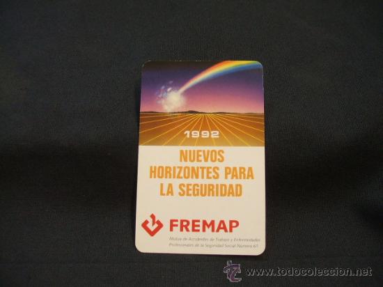 Collectables Calendars: CALENDARIO DE BOLSILLO - FREMAP - NUEVOS HORIZONTES PARA LA SEGURIDAD - 1992 -