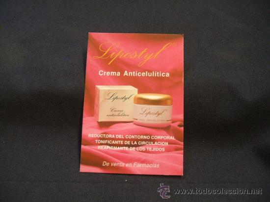 Collectables Calendars: CALENDARIO DE BOLSILLO - LIPOSTYL - CREMA ANTICELULITICA - 1995 -