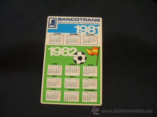 Collectables Calendars: CALENDARIO DE BOLSILLO - BANCOTRANS - 1981 - 1982 -