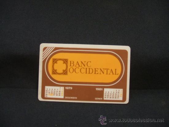 Sammeln von Kalendern: CALENDARIO DE BOLSILLO - BANC OCCIDENTAL - 1980 -