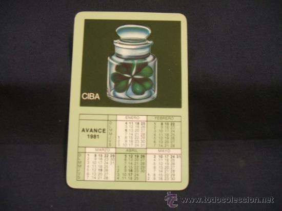 Collectables Calendars: CALENDARIO DE BOLSILLO - CIBA - 1980 - 1981