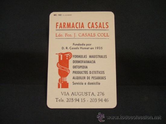 Collectionnisme Calendriers: CALENDARIO DE BOLSILLO - FARMACIA CASALS - 1993 -