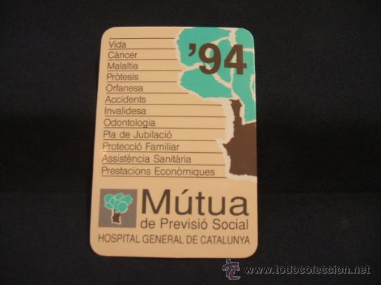 Collectables Calendars: CALENDARIO DE BOLSILLO - MUTUA DE PREVISIO SOCIAL - 1994 -