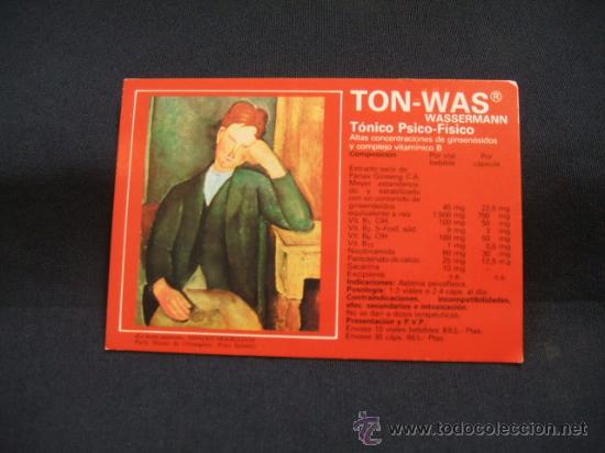 Collectionnisme Calendriers: CALENDARIO DE BOLSILLO - TON-WAS - TONICO PSICO-FISICO - 1993 -