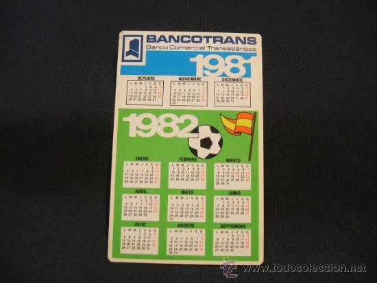 Collectionnisme Calendriers: CALENDARIO DE BOLSILLO - BANCONTRANS - 1981 - 1982