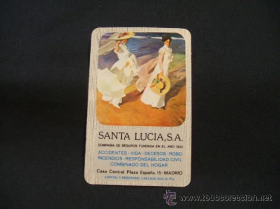 Collectables Calendars: CALENDARIO DE BOLSILLO - SANTA LUCIA - COMPA&Ntilde;IA DE SEGUROS - 1979 -